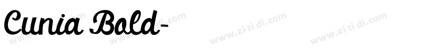 Cunia Bold字体转换